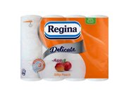 Toaletní papír v konvenční roli Regina Delicate, vůně broskev, 24 ks